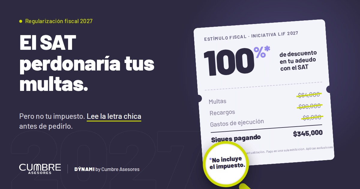 El SAT te perdonaría el 100% de tus multas