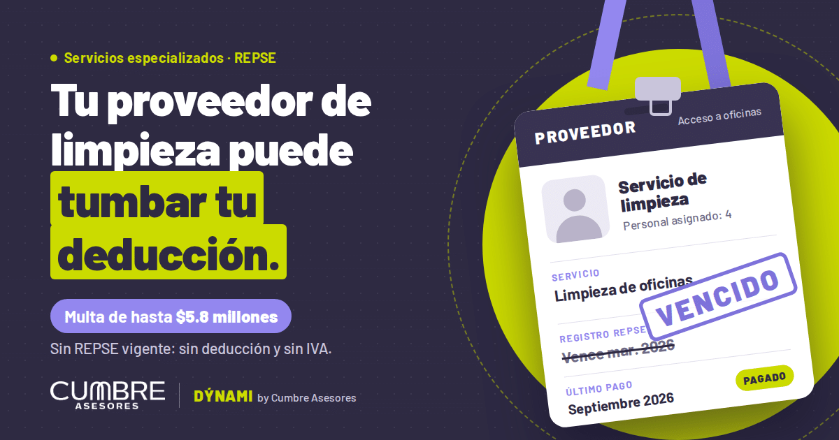 Proveedor sin REPSE: el SAT te quita la deducción y el IVA